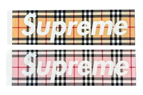 supreme burberry box logo retail price